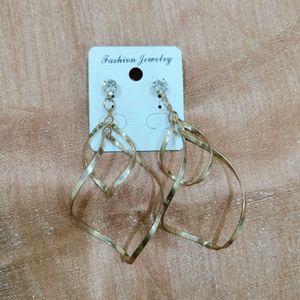 Golden Twisted Earrings