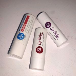 Combo Of 3 Lip Balms