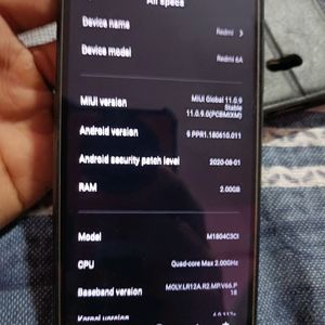 Redmi 6A 2gb Ram 32 Gb Storage Phone