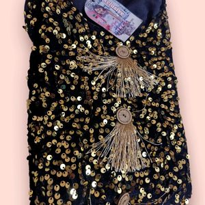 girls Velvat Sequin Dress