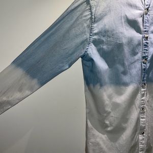 Man Blue&white Fade Shirt