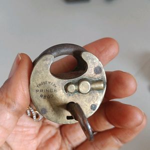 100 Years Old Brass And Iron Lock..