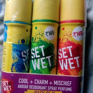 Set Wet Cool+Charm+Mischief Combo Pack Of 3