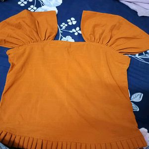 New Orange Crop Top