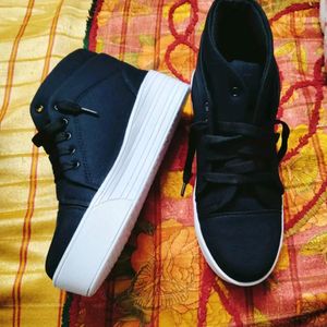 Black Heel Sneakers