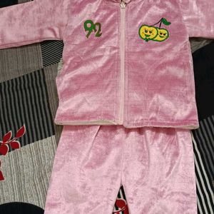 Baby Hoodie Jacket And Pant For Winter