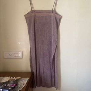 Zara Brown Taupe Slip Dress