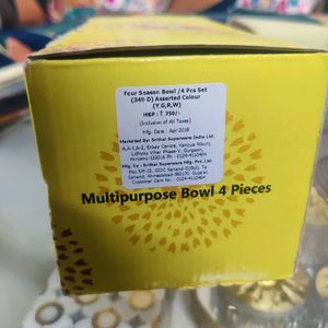 4 pcs plastic ektra by superware bowl set