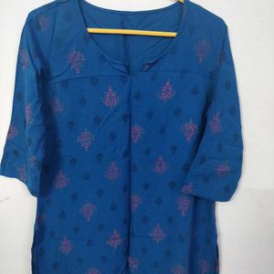 Blue Short Kurti