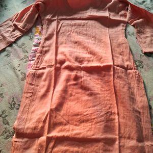 3 Piece Suit Plazzo & Dupatta And Free Peach Kurti