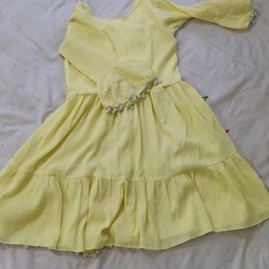 Beautiful Knee Length Frock For Girls