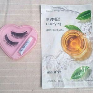 Combo of Face Mask And Eyelash