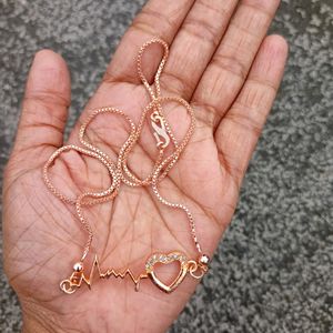 Jwellery Set With Golden Chain ,Bangles , Earings