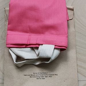 Love Beauty And Planet Pink Tote Bag