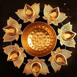 Urli Bowl Handcrafted Kamal Diya Urli Bowl for Floating Flowers and T- Light Candles Diwali Home Decor Decoration Item🪔🪔🪔🪔🪔🪔🪔