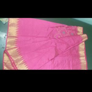 New Pink Saree