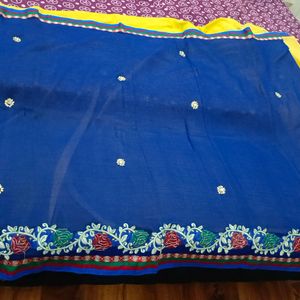 Beautiful Saree With Stich Blauze On Sale 😘