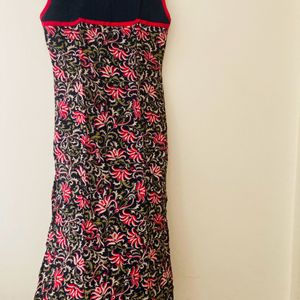 Bagru Print Black Kurti