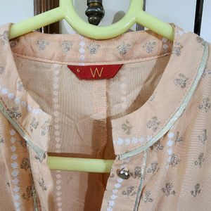 Peach Love Flared Kurta By W