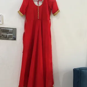 Very Beautiful Red Anarkali Suit