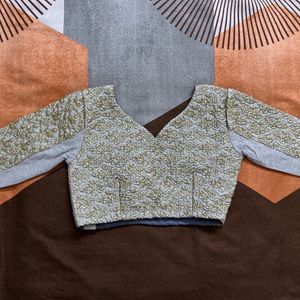 Gray Embroidery Blouse