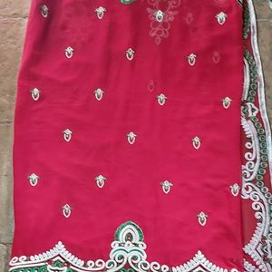 Heavy Embroidery Saree