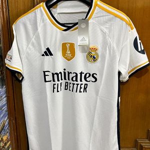 REAL MADRID 2023/24 HOME KIT WITH UCL BADGES