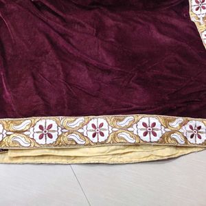 Beautiful Party Wear Velvet Pallu Saree