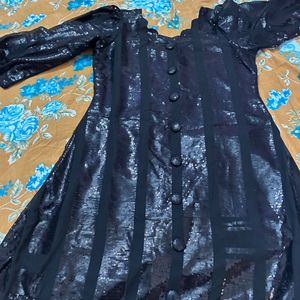 Up Down Black Sequence Beautiful Frock