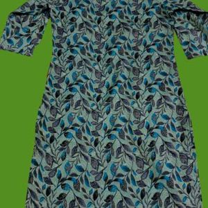 1pc Printed Cotton Blend Kurta