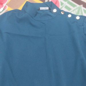 Formal Plain Blue Top