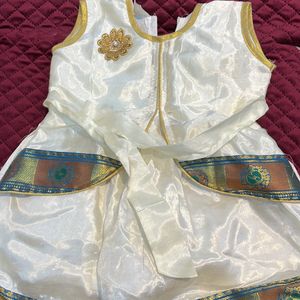 Kasavu Frock For 1-2 Year Old