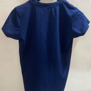 Blue Casual Top