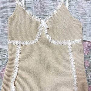 Lace Cami Bow Top