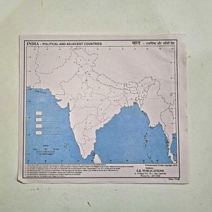 Political Maps Of India and Europe Combo