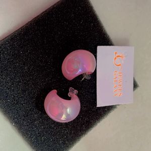 Jewels Galaxy Baby Pink Studs Earrings 💞