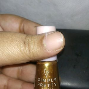 Avon Simply Pretty Color Me Pretty Nail Enamel - Code - Glitter Gold - NE 03