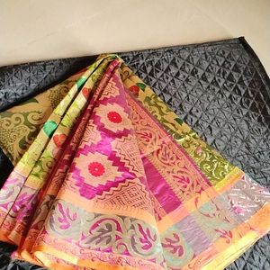 Silk & Zari Saree Rich Pallu New Not Used