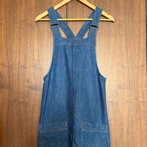 Denim Overall Mini Dress