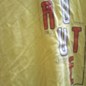 A Yellow Daily Use T Shirt For Mens