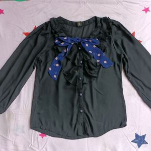 Black Top Shirt For Women