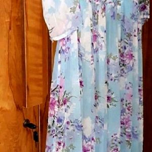 Neyra Cut Floral Gown