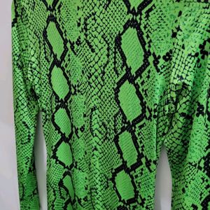 Neon Green Slim Fit Gown