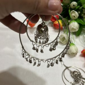 Oxidised Jhumka