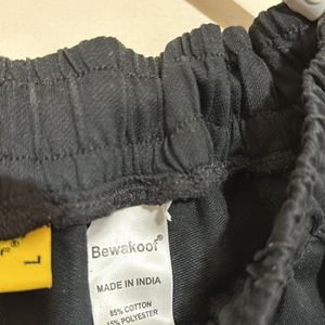 Bewakoof Jet Black Joggers