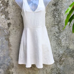 CUTE WHITE MINI FROCK