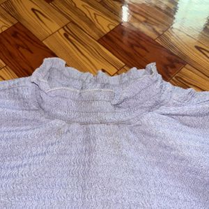 Turtle Neck Lavender Top/tshirt