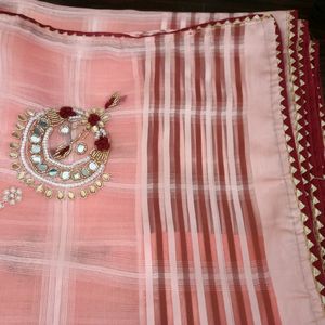 Organza Fabric Saree