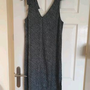 H&M Women's Midi/Maxi Black & White Dress, Size 10