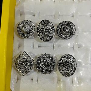 Pack Of 6 Big Rings